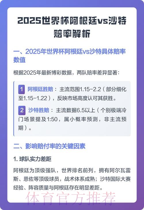世界杯赔率分析：预测胜负概率与下注策略揭秘